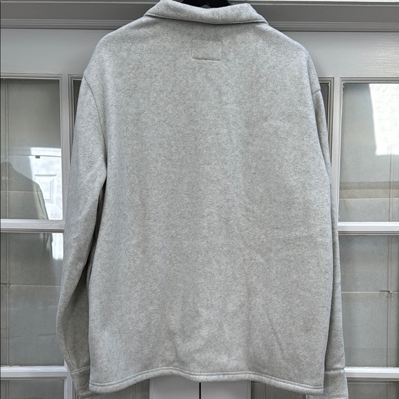 Goodfellow & Co Men's Light Gray Fleece Shirt Jacket - Picture 3 of 3